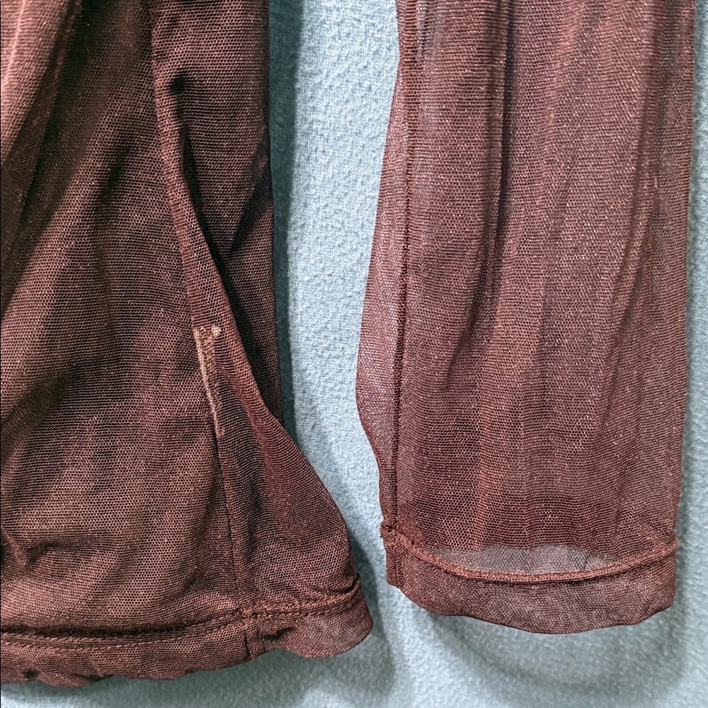 Long-Sleeve Purple See through Women's Top by Patrizia Pepe Italy Size 2 - Picture 7 of 16